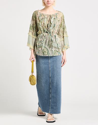 Woman Top Sage green Size S Cotton