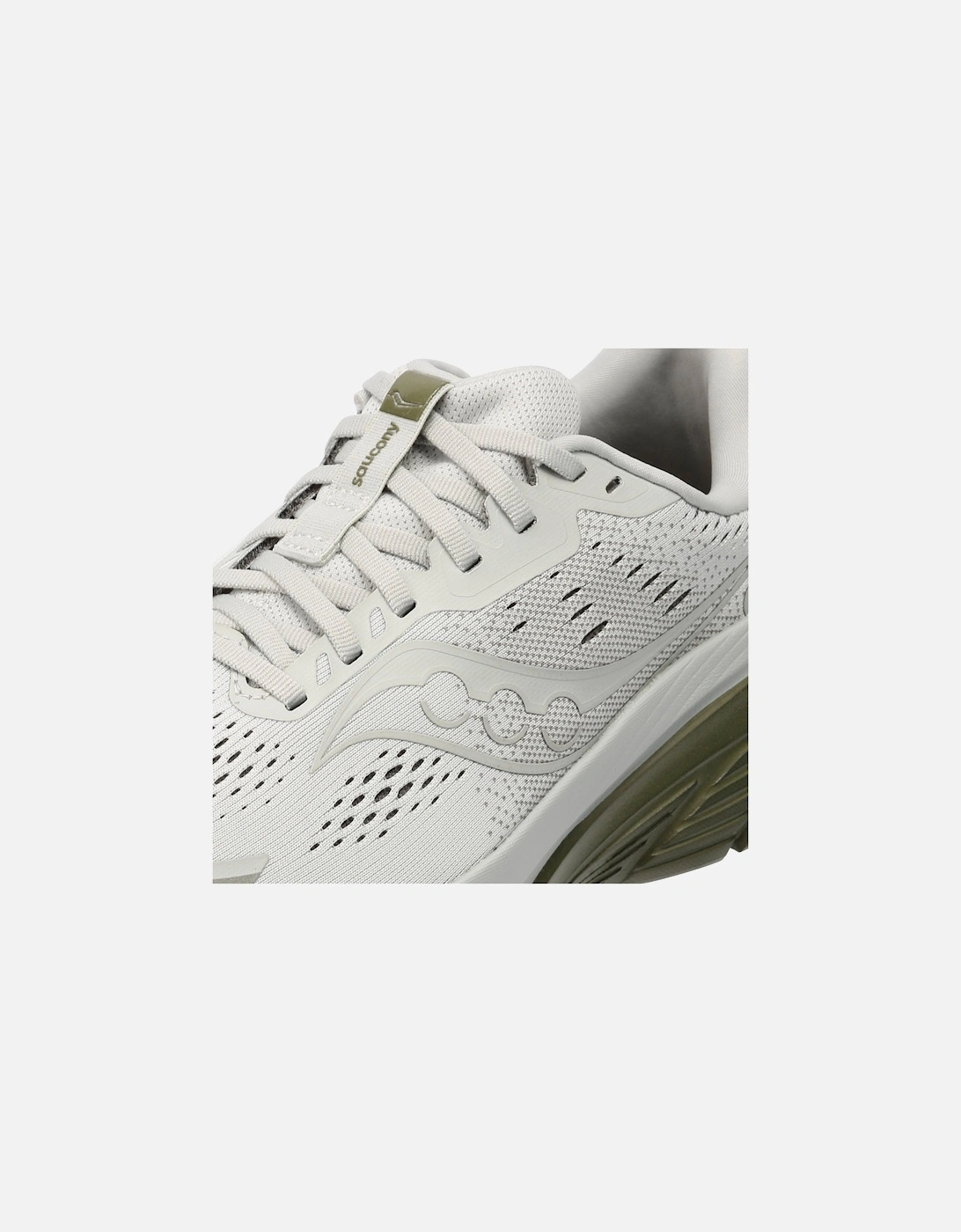 Men's Saucony Guide 18 Men's White/Olive Trainers - Size: 10