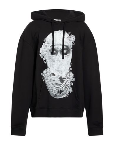 Man Sweatshirt Black Size XXL Cotton