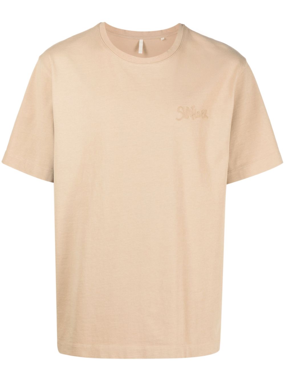 Graphic-print organic-cotton T-shirt - Neutrals