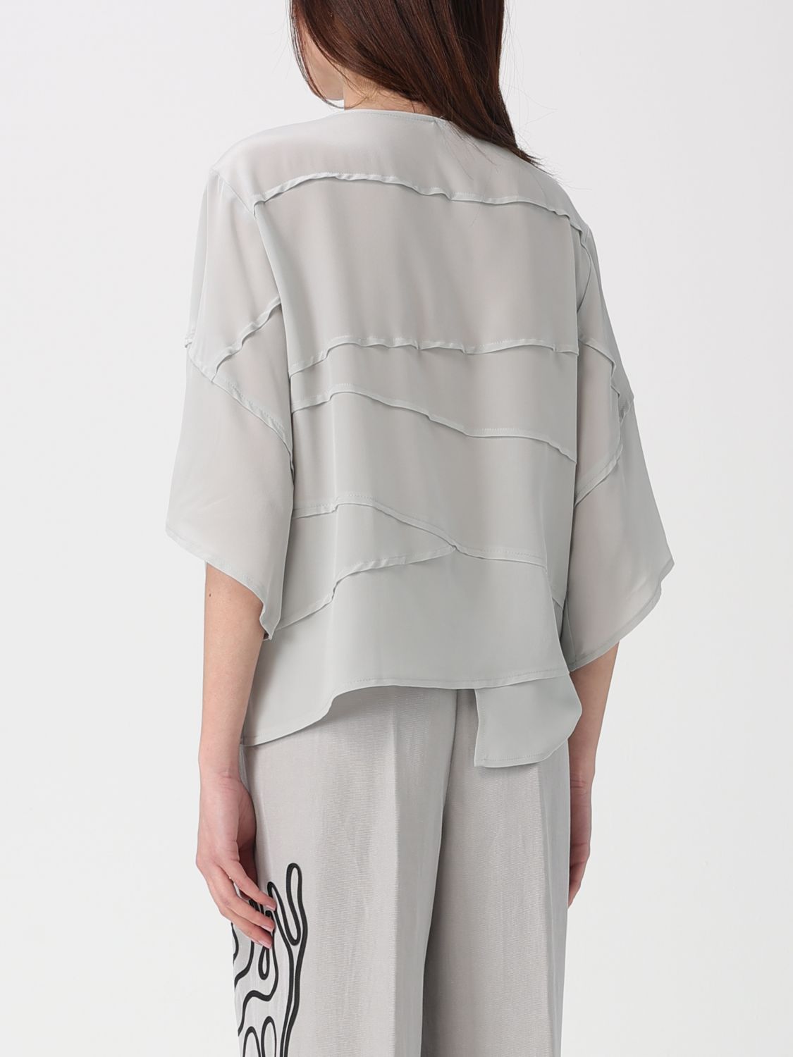 Top Woman color Grey