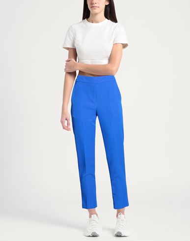 Woman Pants Bright blue Size 4 Polyester, Elastane