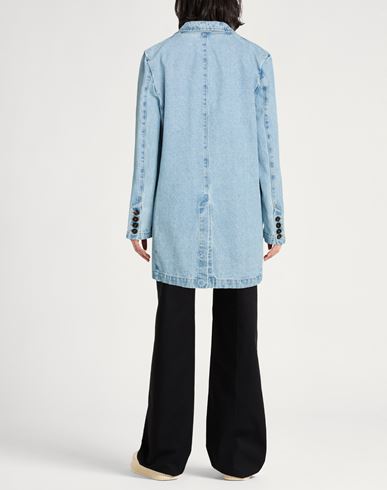 Woman Denim outerwear Blue Size 0 Cotton