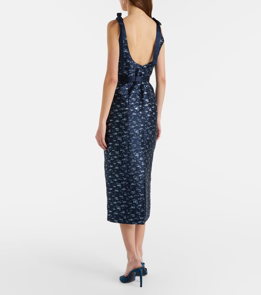 Acacia floral brocade corset dress