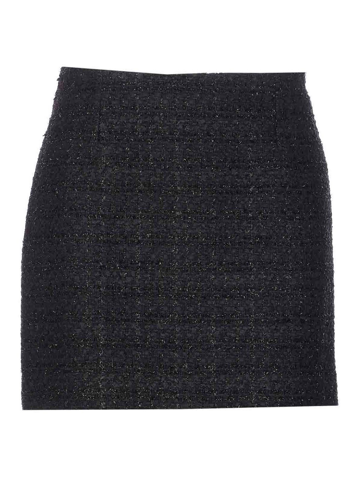 Black Boucle Skirt