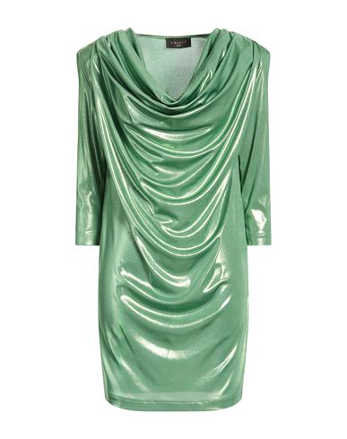 Woman Mini dress Green Size 4 Polyester, Elastane