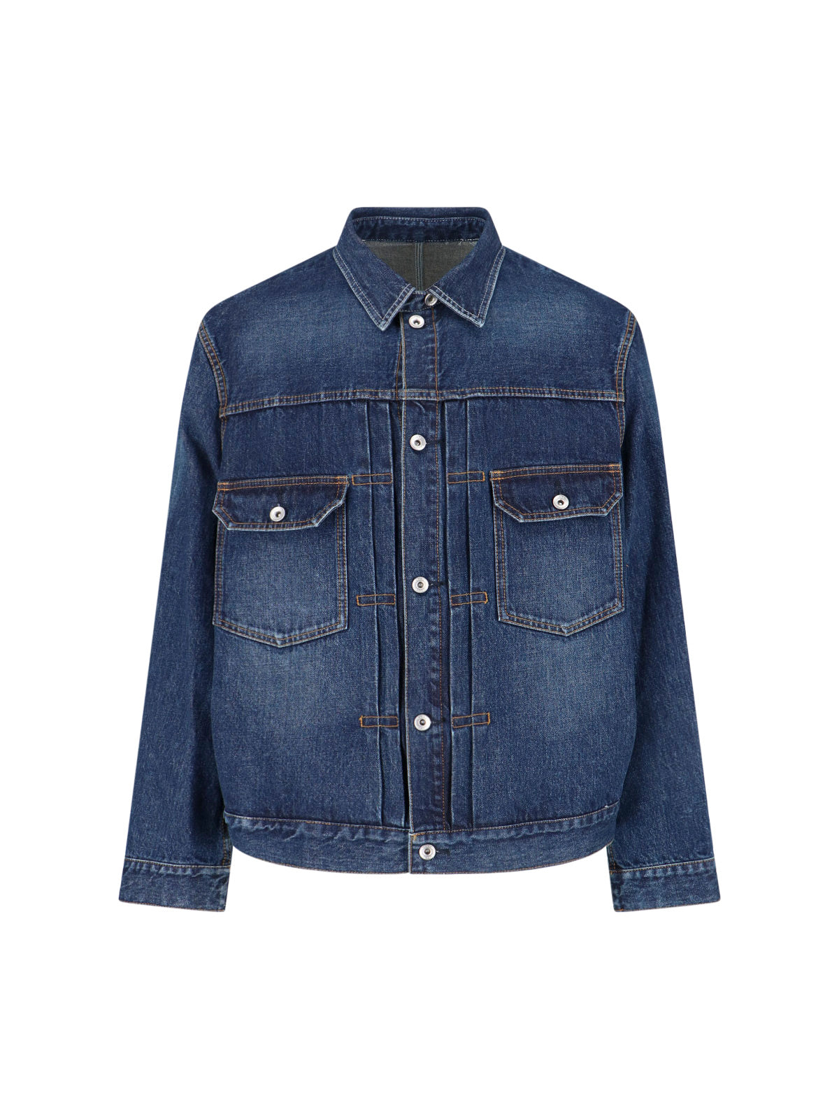 Men's 100% Cotton Contrast-Trim Jacket