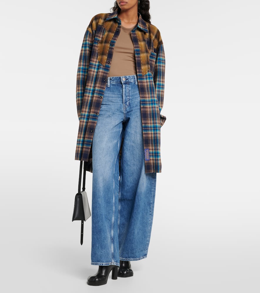 Mari high-rise wide-leg jeans