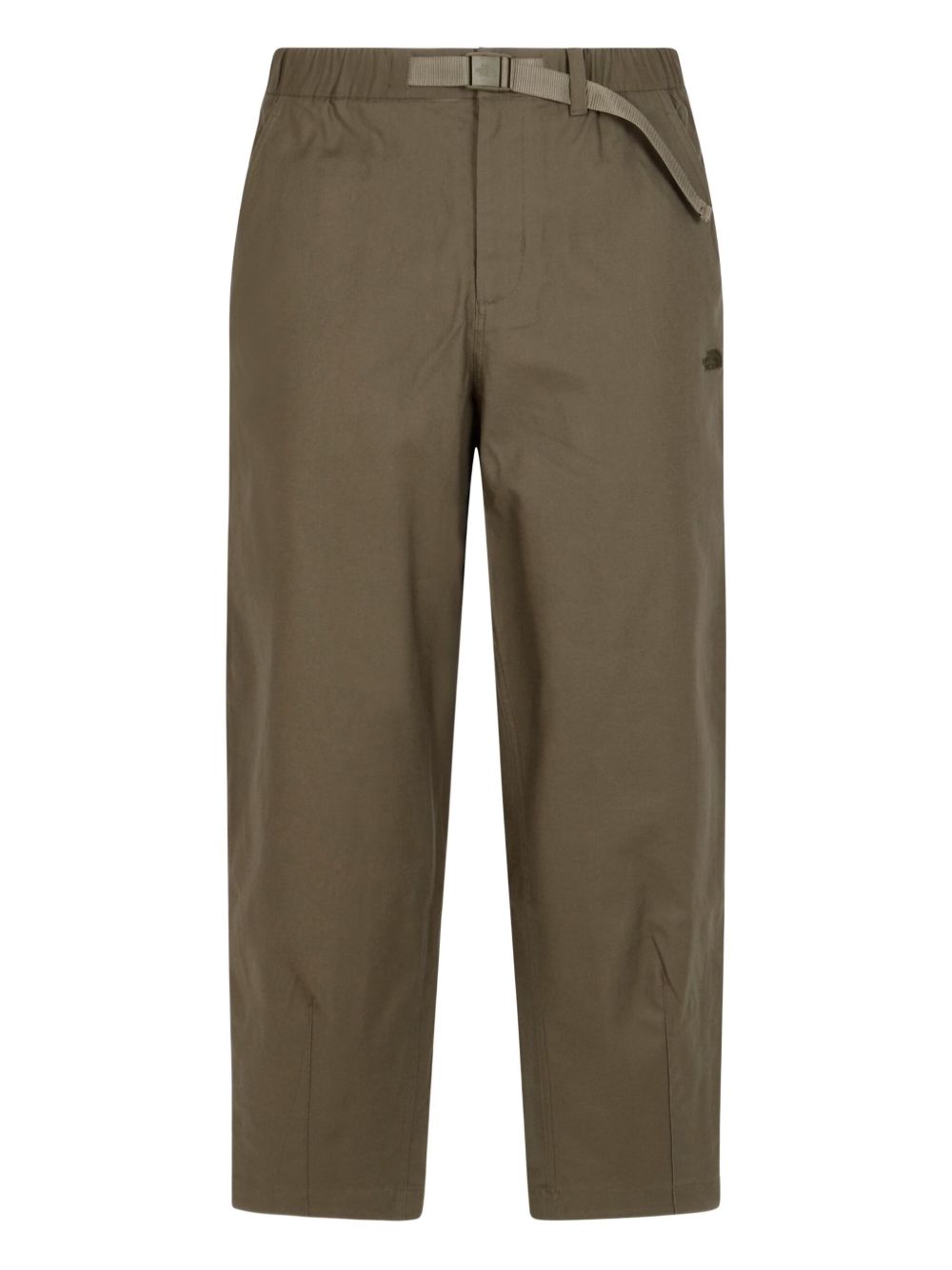 Logo-embroidered elastic-waist trousers - Green
