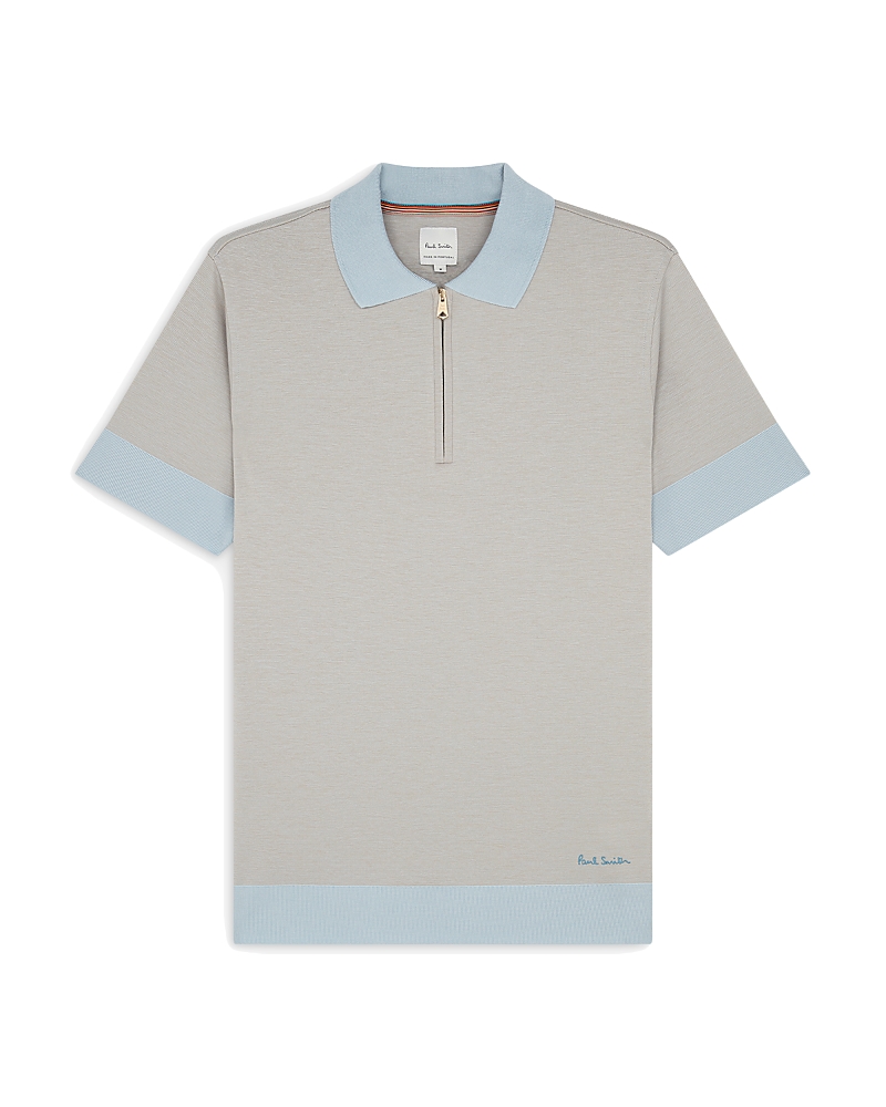 Knitted polo shirt - Blue