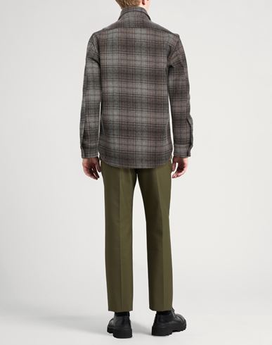 Man Shirt Taupe Size M Wool, Nylon