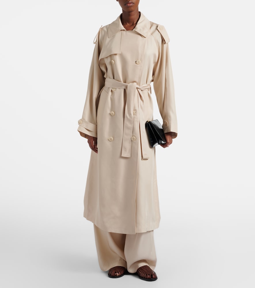Veyron ovesized twill trench coat