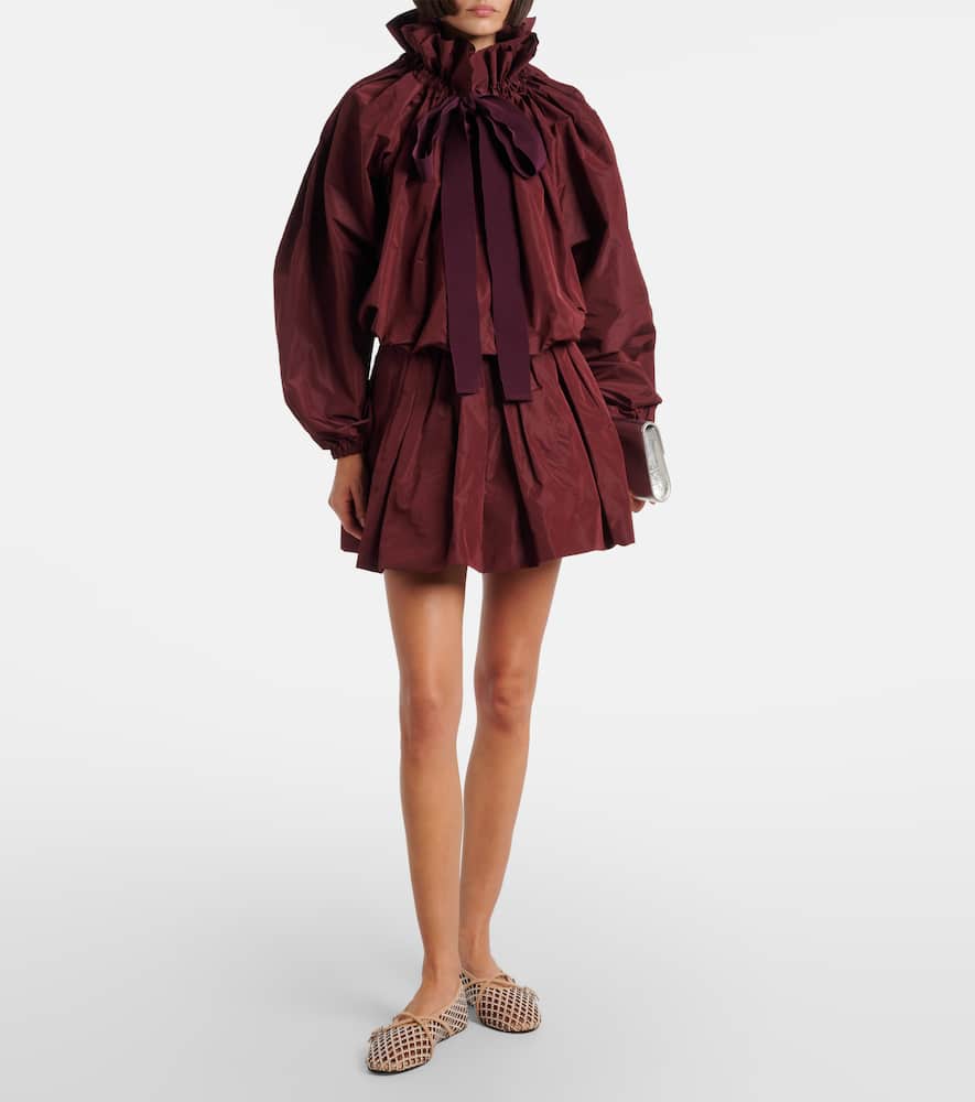Faille balloon miniskirt