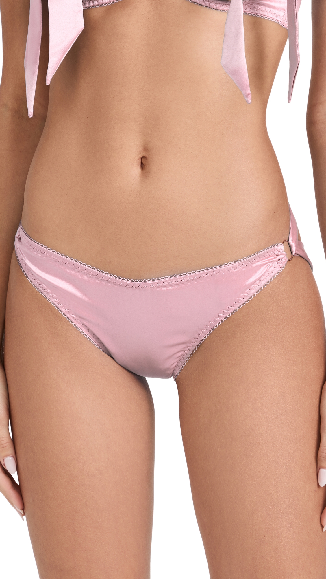 Muse by Grace Bow Knickers Dusty Pink