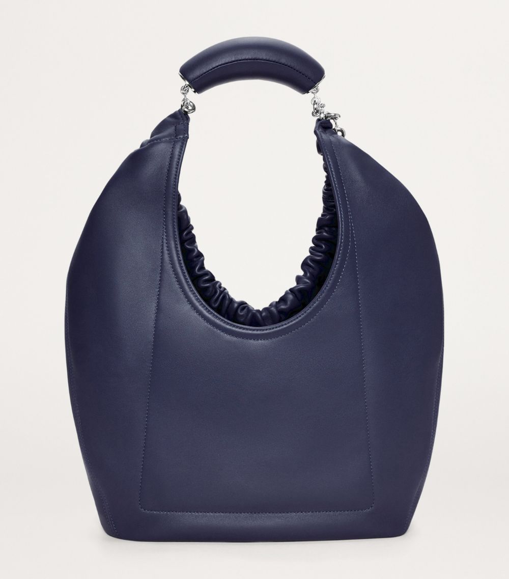Medium Leather Squeeze Top-Handle Bag