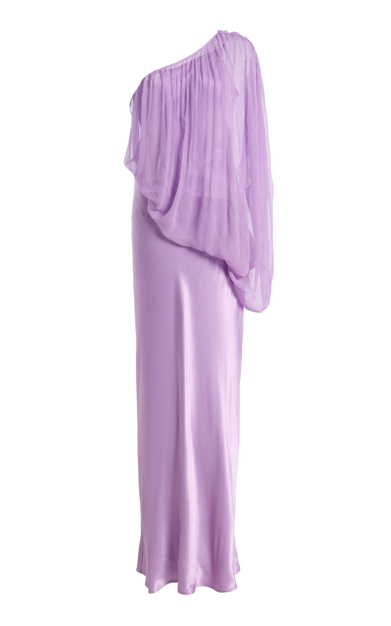 Exclusive Solstice One-Shoulder Chiffon Maxi Dress - Moda Operandi