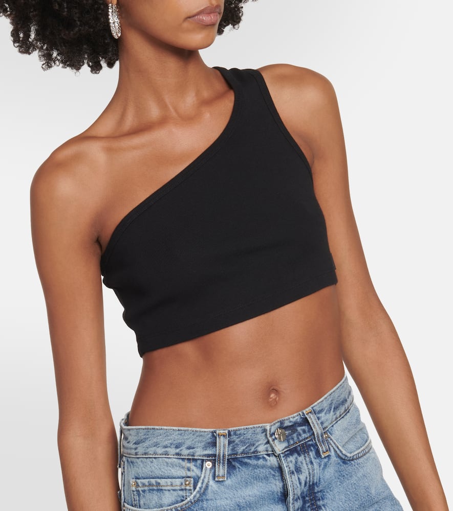 X EmRata Miranda cotton-blend crop top