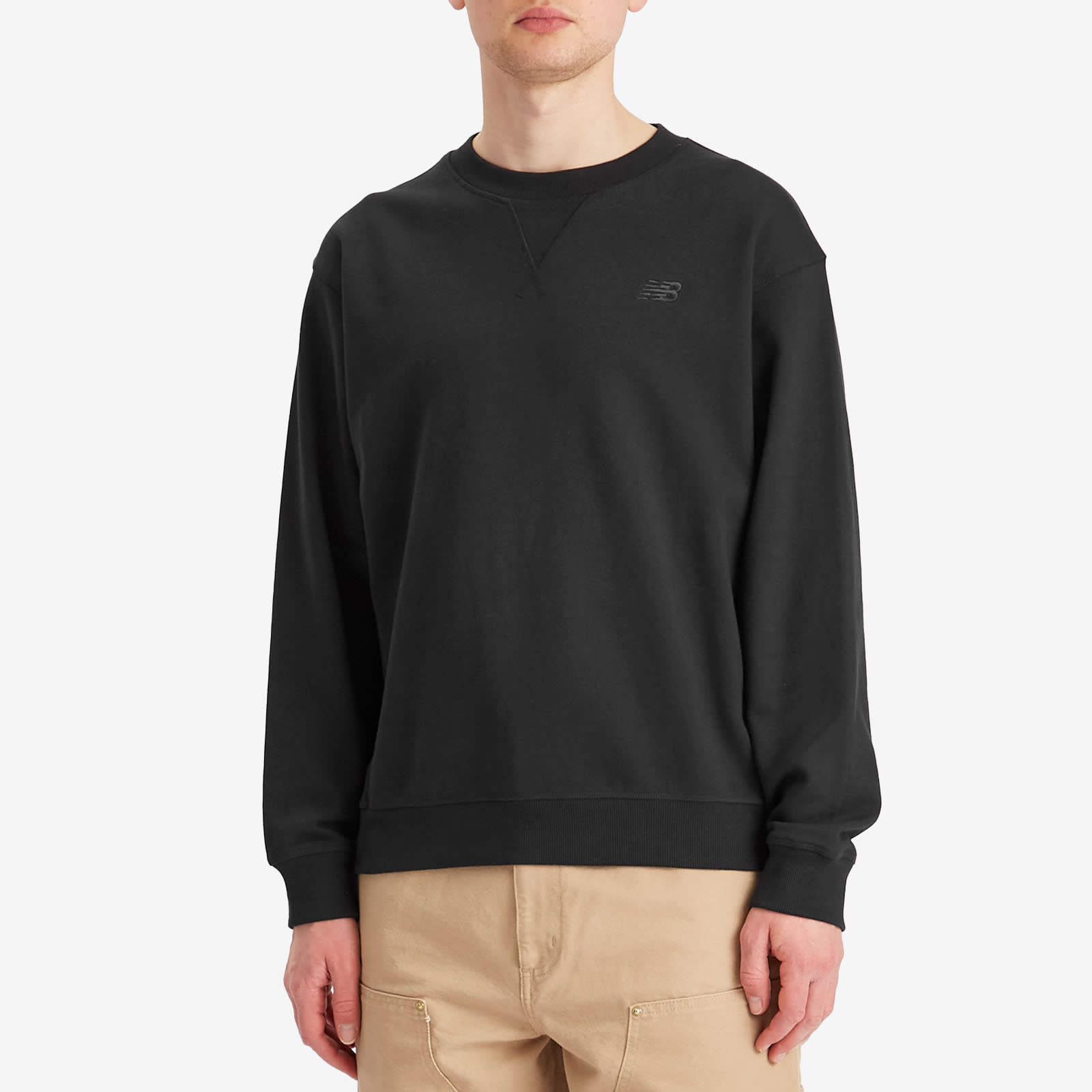 Men's NB Athletics French Terry Crew in Black