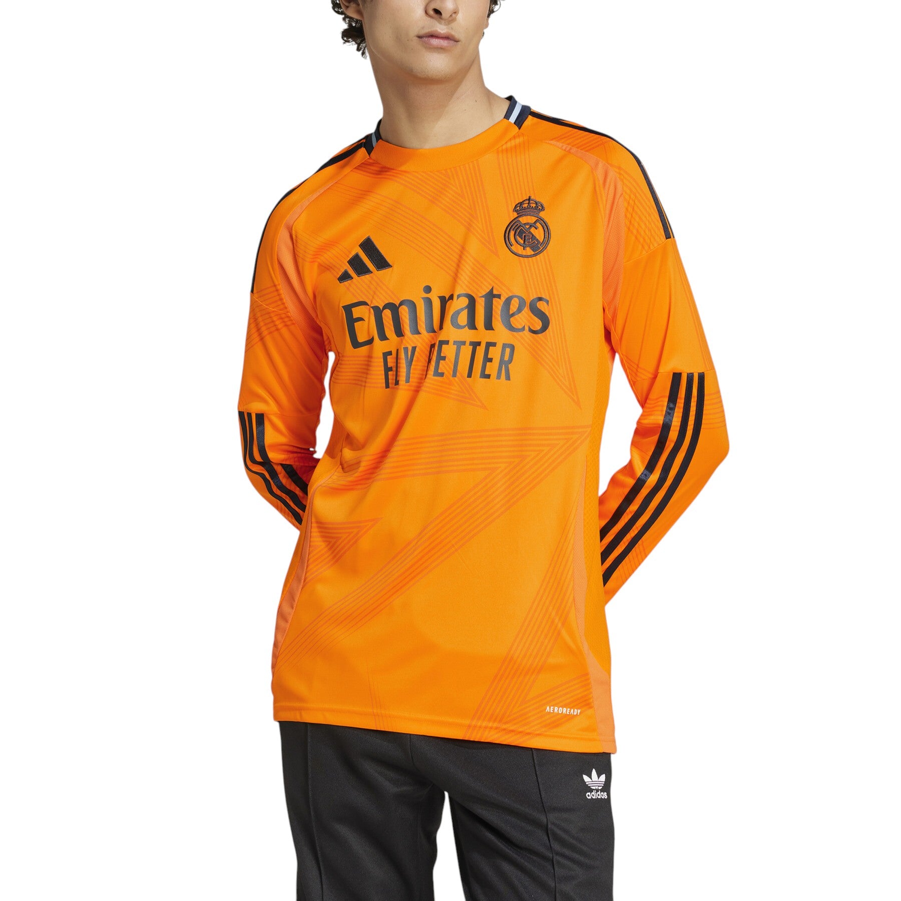 Real Madrid CF 24/25 Long Sleeve Away Jersey 'Orange'