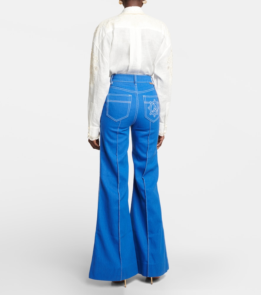 Zimmermann High Tide high-rise flared jeans
