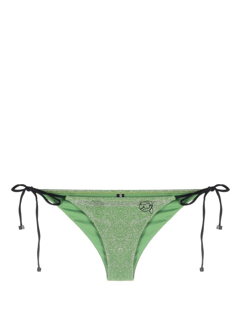 Ikonik 2.0 lurex tied bikini bottoms - Green