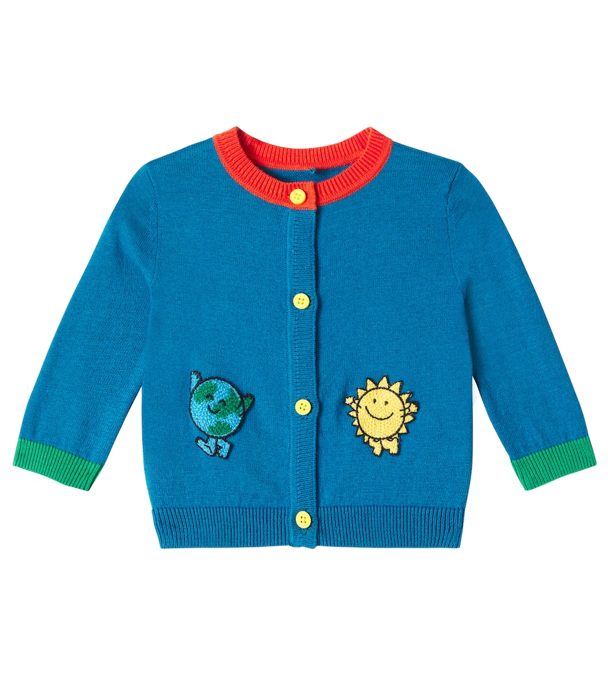 Stella McCartney Kids Baby cotton and wool cardigan