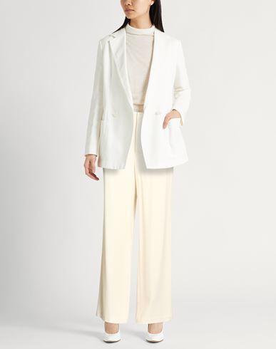 Woman Pants Ivory Size 8 Viscose, Wool