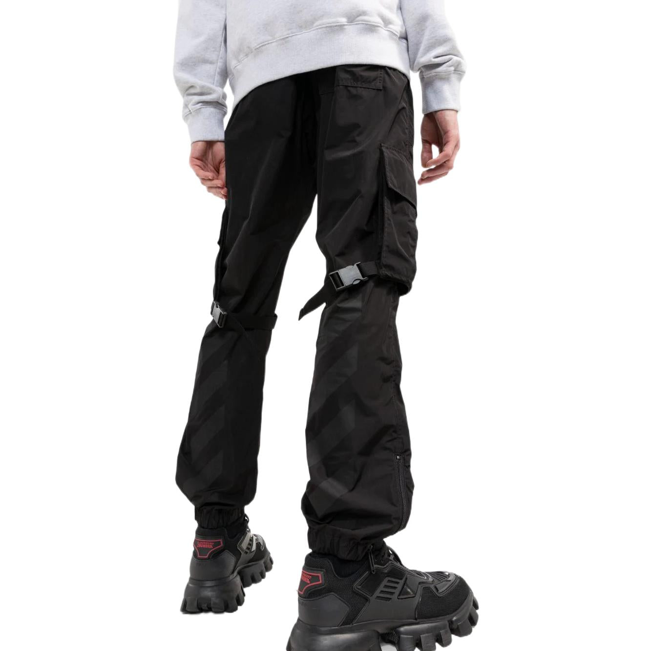 Straight-leg Cargo Trousers 'Black'