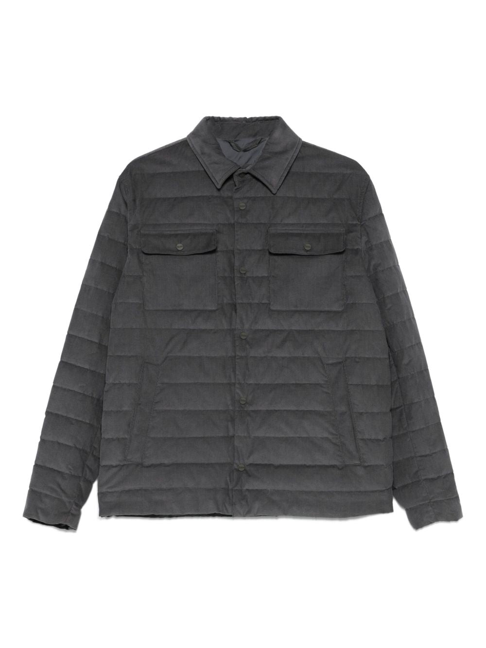 Quilted down jacket