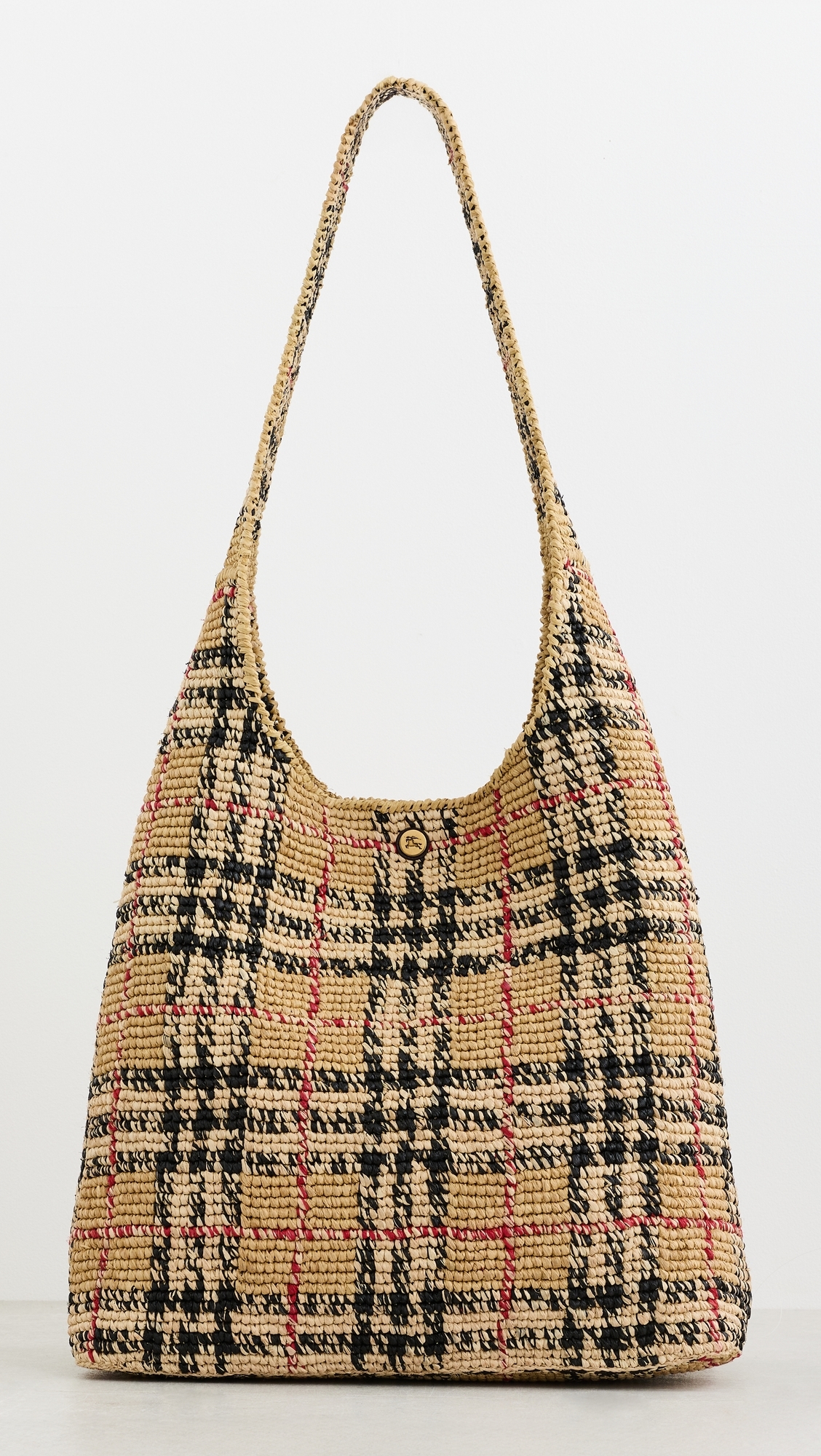 Margate Large Raffia Hobo Bag Sand One Size