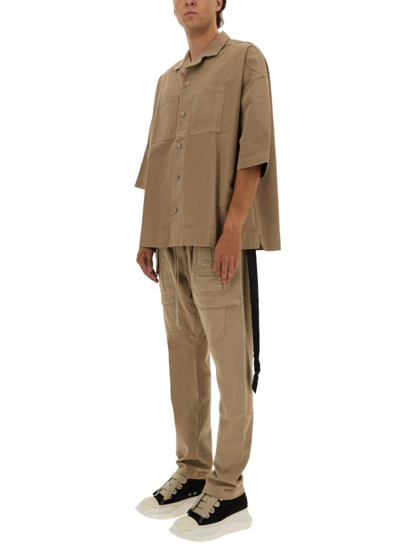 Brown Oversized Solid Shirt