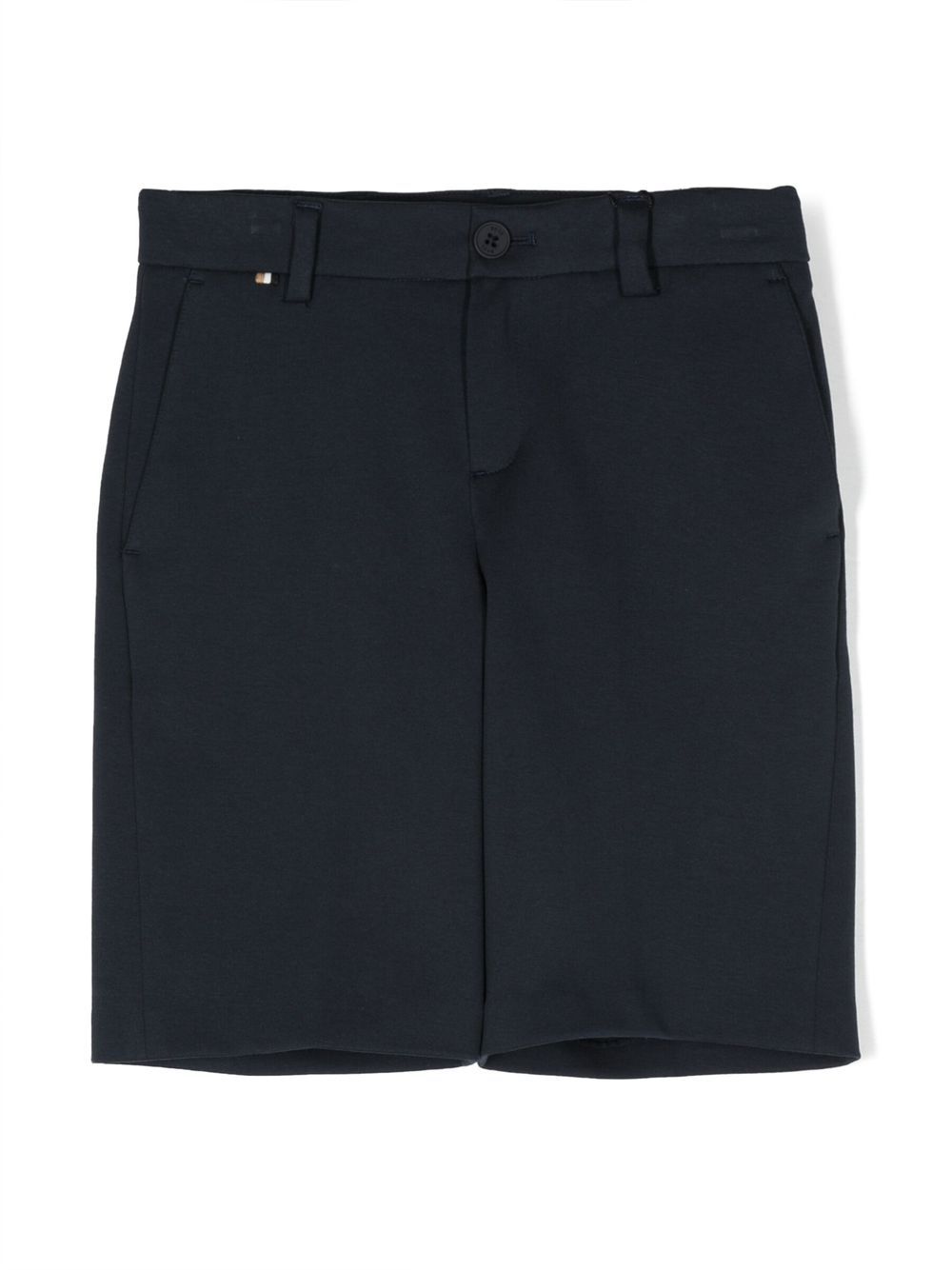 Logo-detail chino shorts - Blue