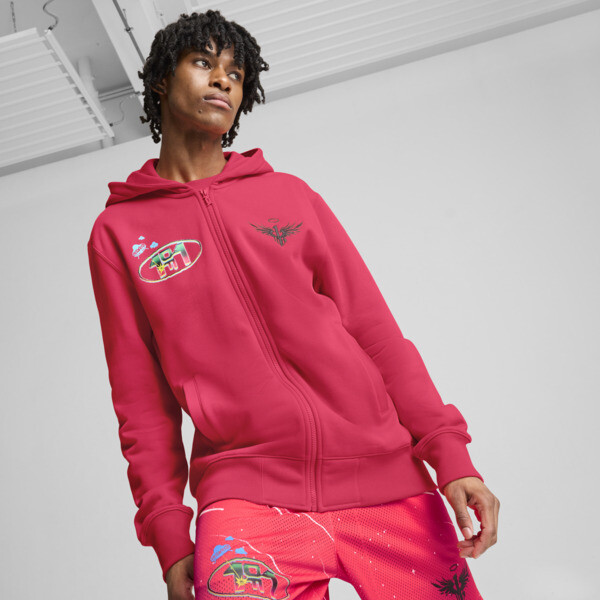 PUMA x LAMELO BALL 1Love Full-Zip Basketball Hoodie Men in Pink