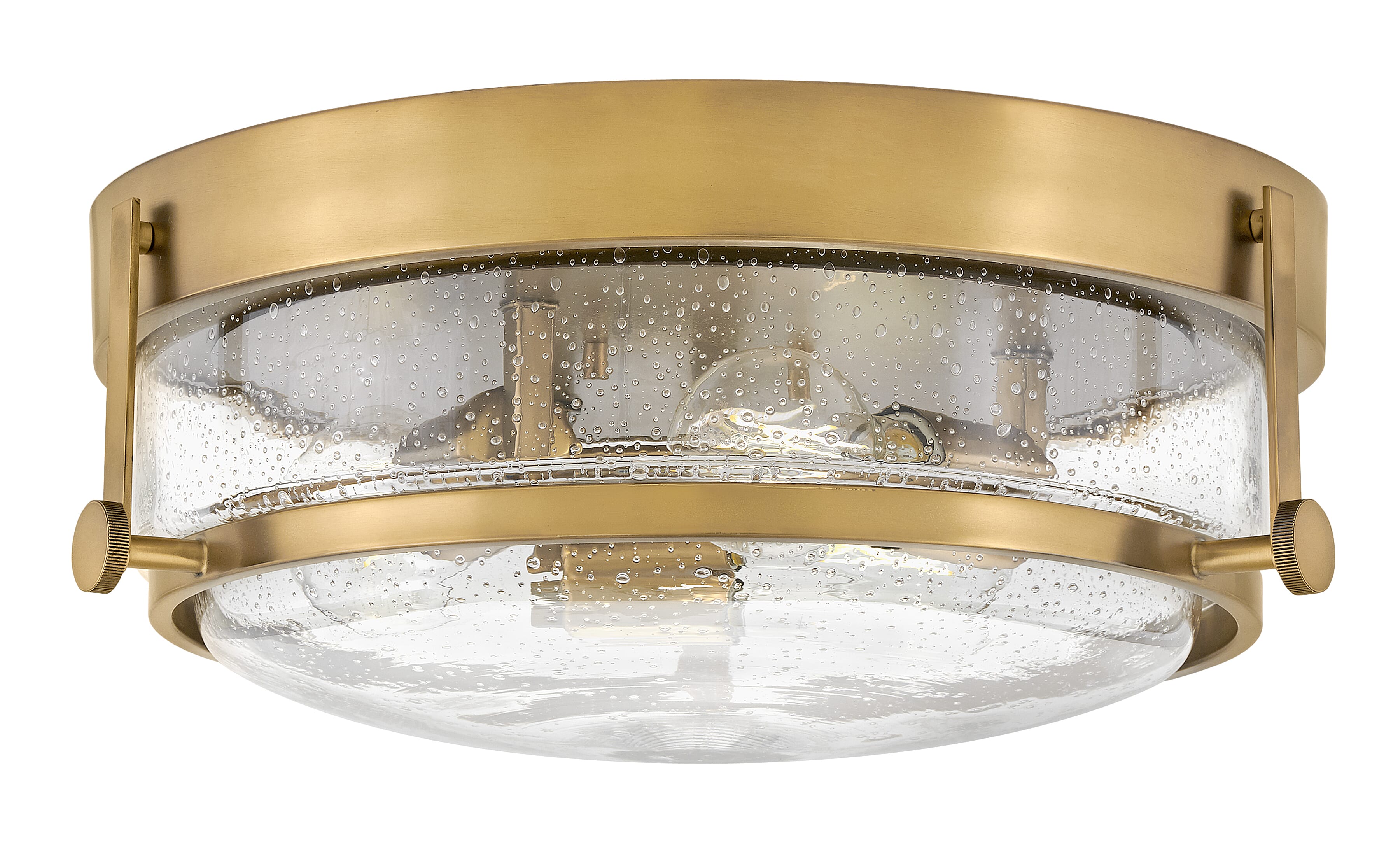 Heritage Brass LED Flush Mount from the Harper Collection