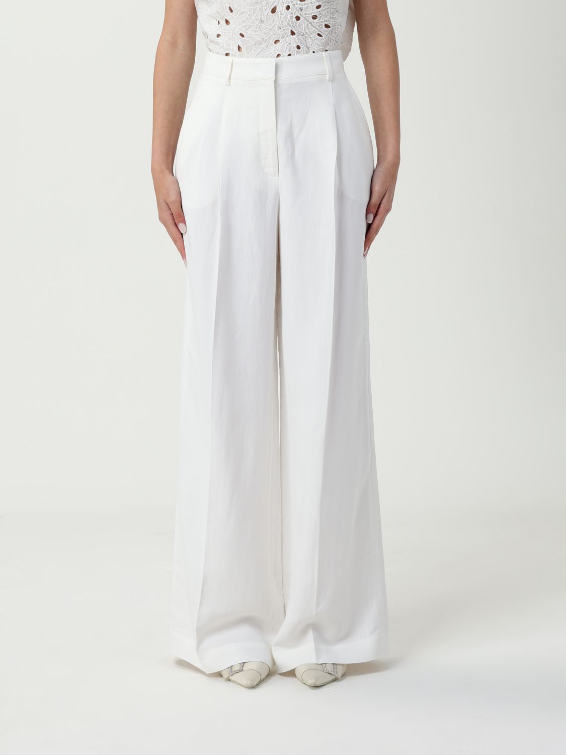 Pants PINKO Woman color White