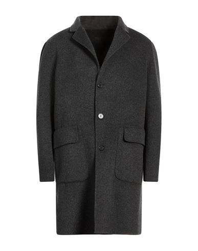 Paltò Fabbrica Man Coat Charcoal Size 42 Wool, Nylon
