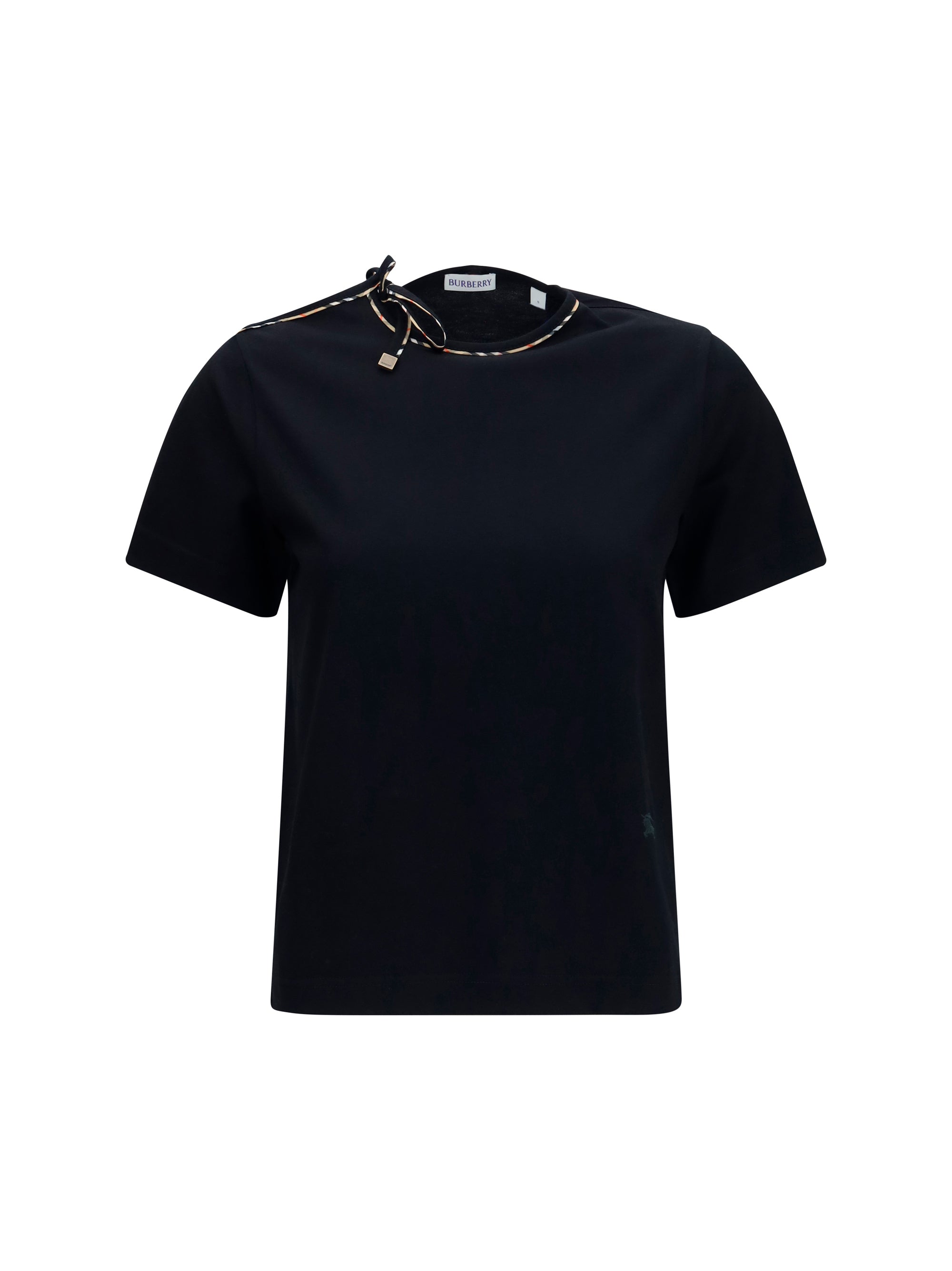 Cut-Out Detail T-Shirt — Black