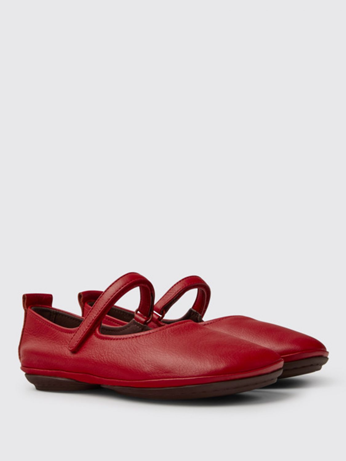Ballet Flats Woman color Red