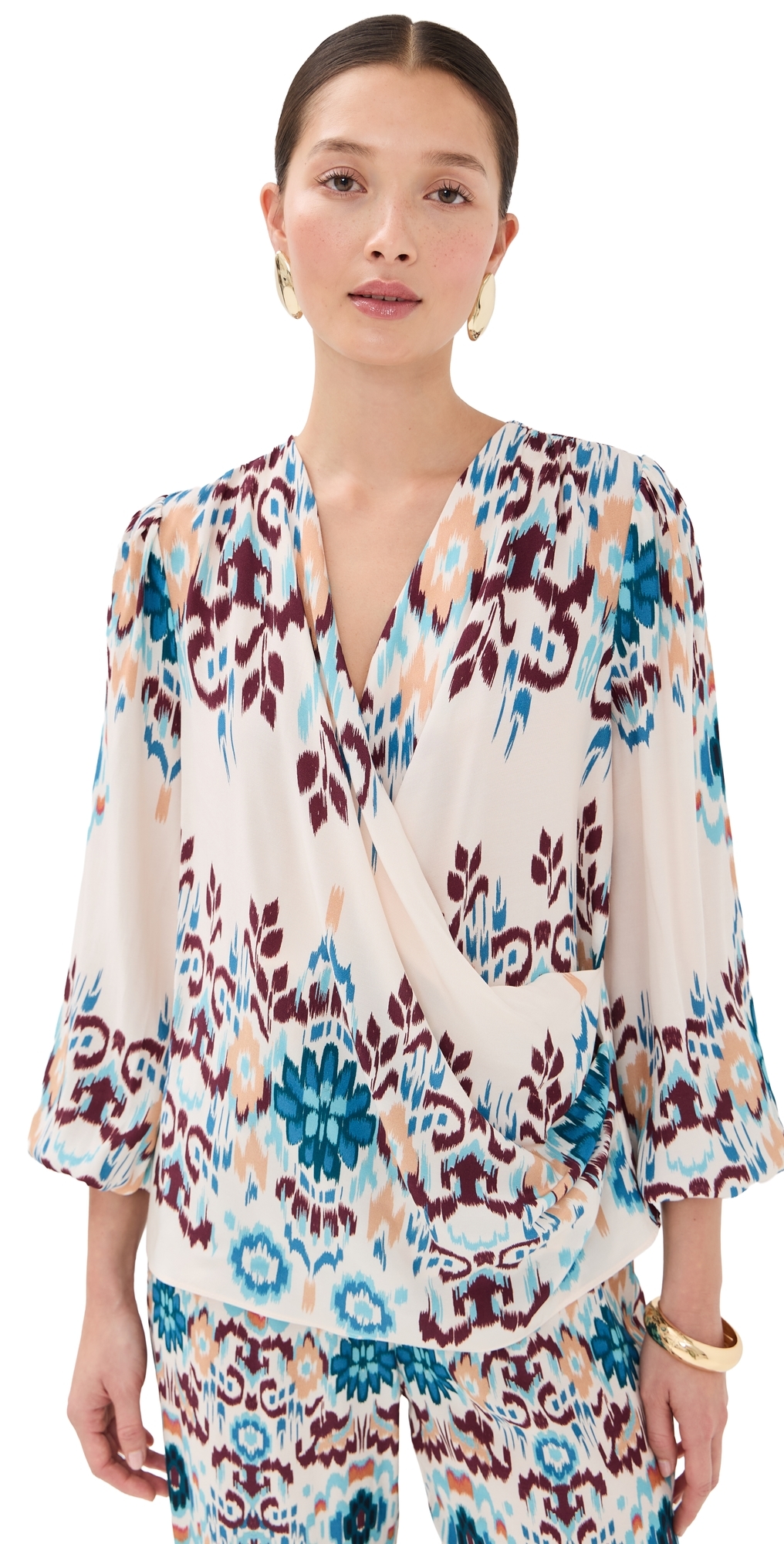 Jocelyn Top Mirage Ikat Biscotti Beige