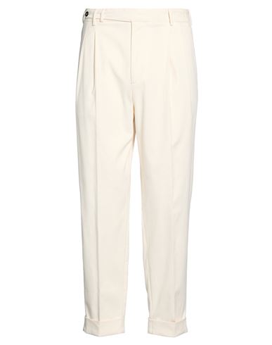 Man Pants Ivory Size 36 Cotton, Elastane