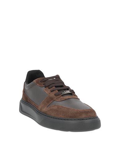 Man Sneakers Khaki Size 8 Leather