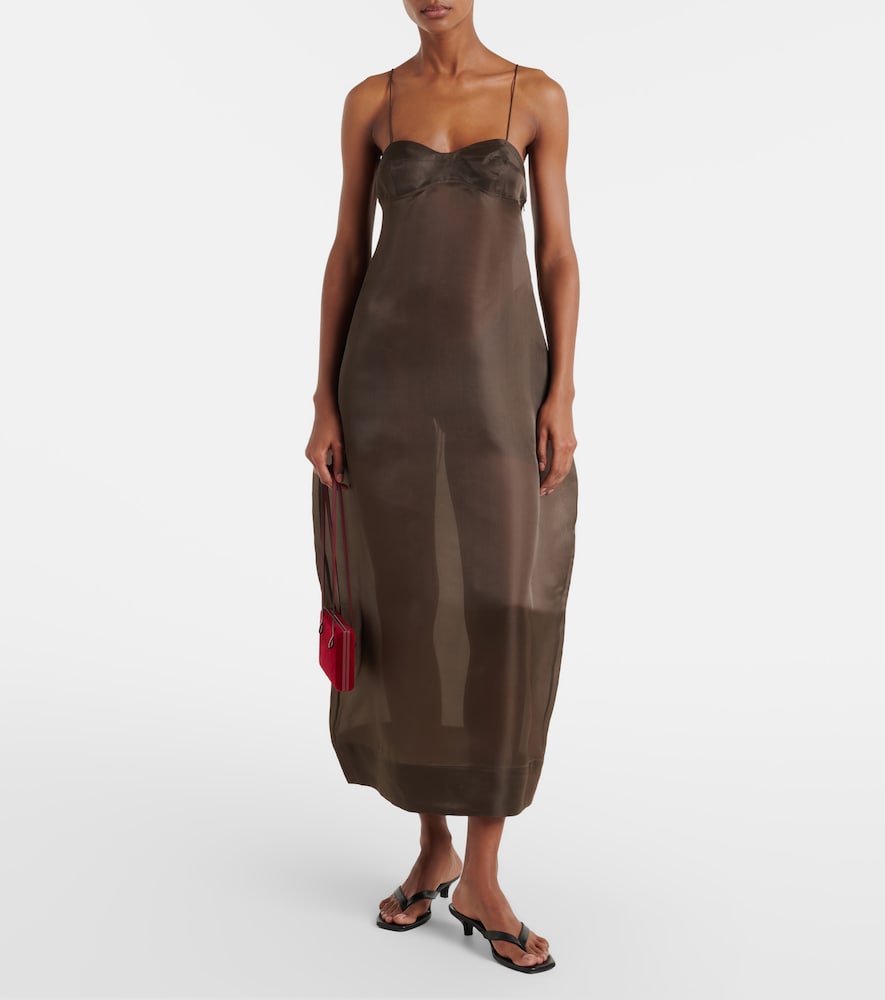 Róhe Silk organza midi dress