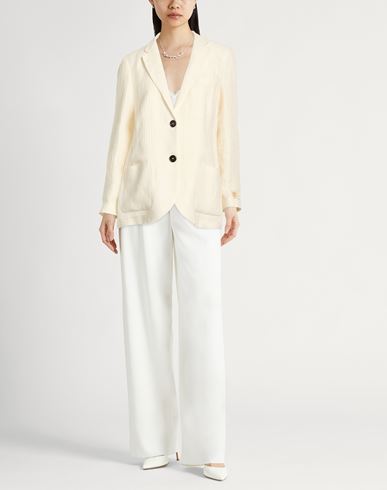 Woman Blazer Off white Size XL Linen