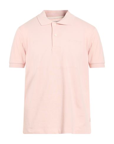 Jeans Man Polo shirt Light pink Size S Cotton