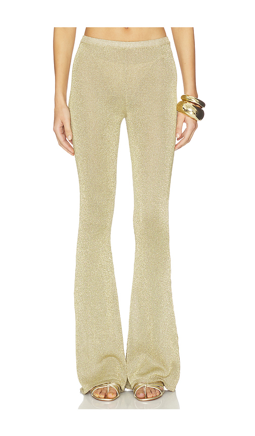 Leslie Amon Dore Pant in Metallic Gold. XS. Also in S