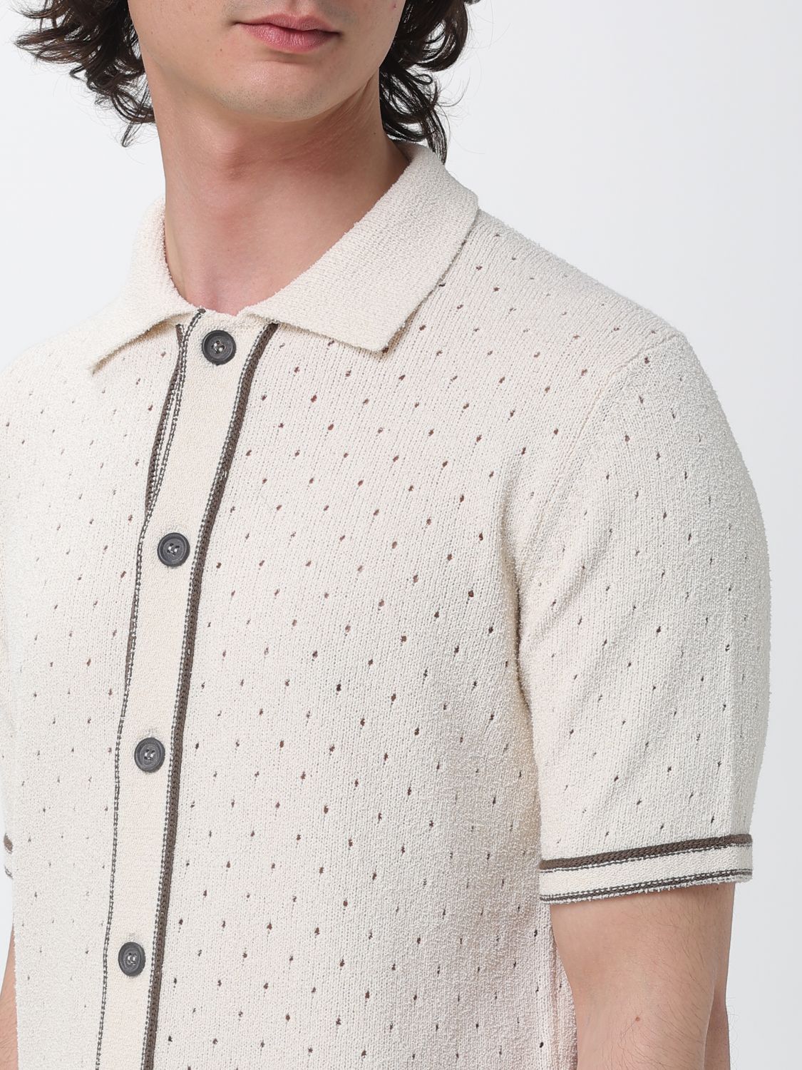 Polo Shirt Men color Butter