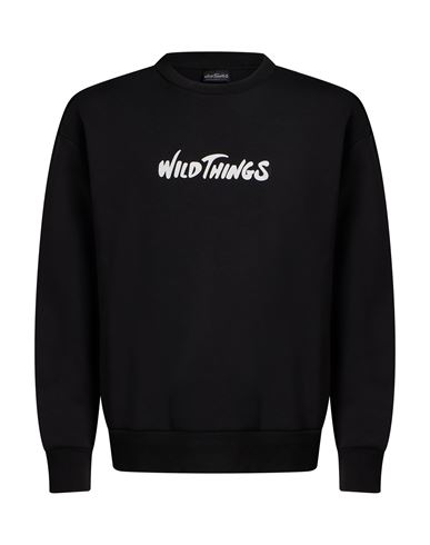 Man Sweatshirt Black Size S Cotton, Polyester, Polyurethane