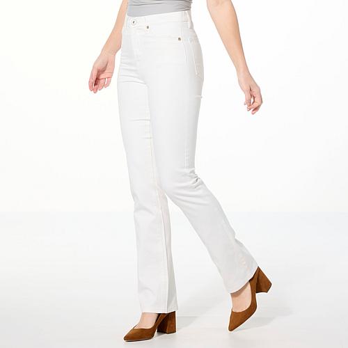 Soft and Sleek Denim Baby Bootcut 5-Pocket Jean - White