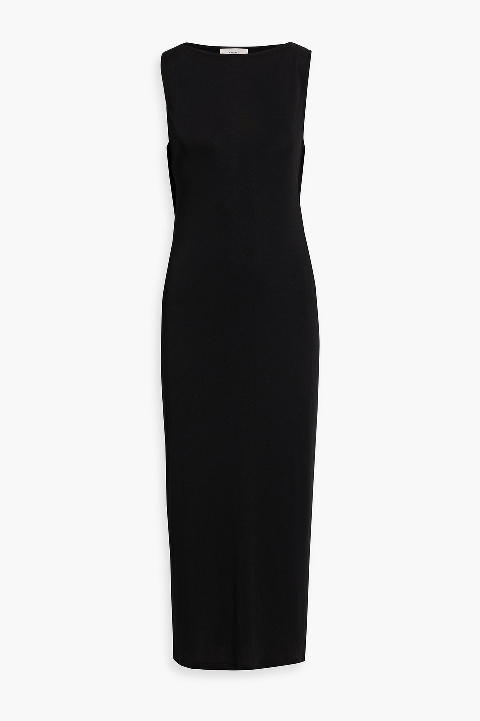 The Drape jersey midi dress - Black - M