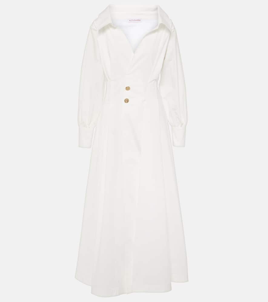 Isabela cotton-blend midi dress